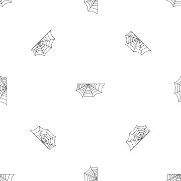 Beautiful spiderweb pattern seamless vector Stock Illustration