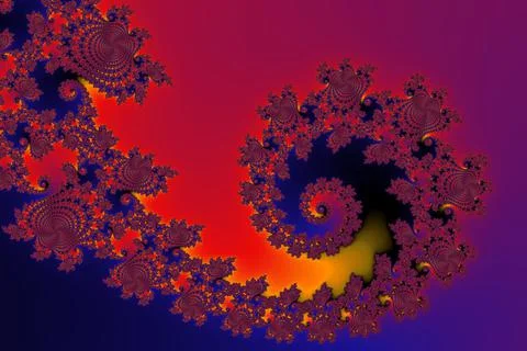 Beautiful spiral with color gradient Stock Illustration