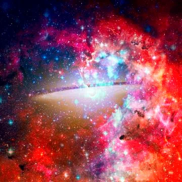 Beautiful spiral galaxy. Elements of this Image Furnished by NASA Fotos Stock