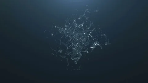 A beautiful splash of water, Slow motion. Video stock 80167342