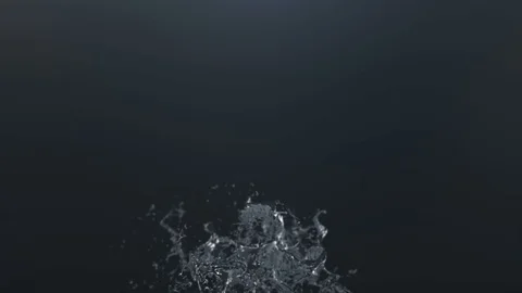 A beautiful splash of water, Slow motion. Stock Footage 80204877