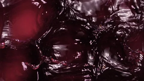 Beautiful splashes of red wine and cherry juice in slow motion. Stock Footage 268744237