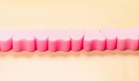 Beautiful sponges for face Stock Photos