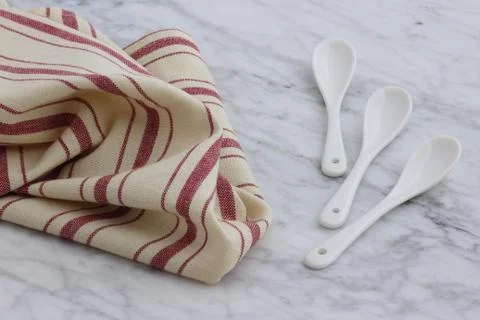 Beautiful spoon set Stock Photos