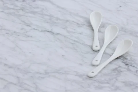 Beautiful spoon set Stock Photos