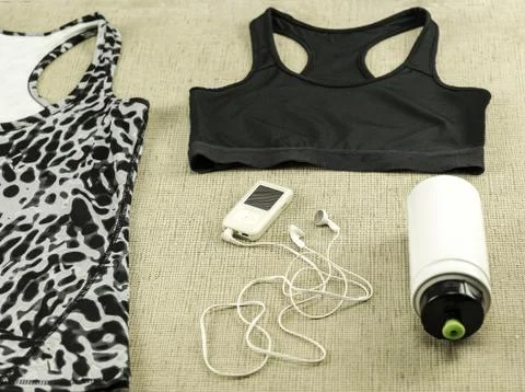 Beautiful sport set for running. Stock Photos