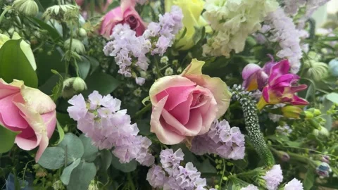 Beautiful spring blossom bunch slow motion Stock Footage 330743231