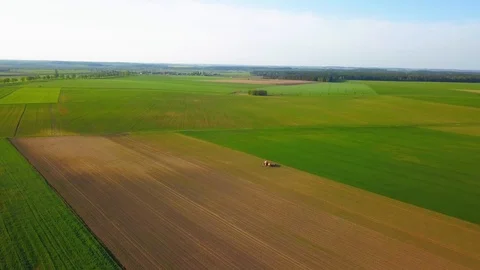 Beautiful spring fields with blooming rape.  Vídeo Stock 107564605