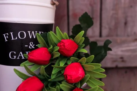 Beautiful spring flower composition.  Stock Photos