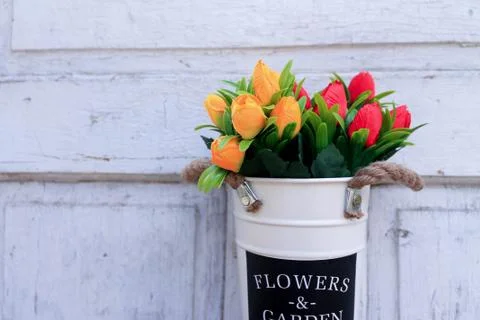 Beautiful spring flower composition.  Stock Photos