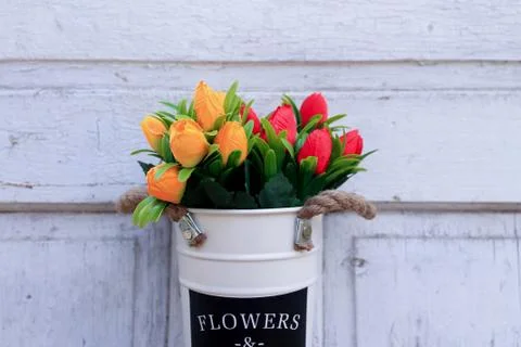 Beautiful spring flower composition.  Stock Photos