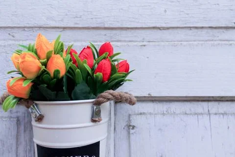 Beautiful spring flower composition.  Stock Photos