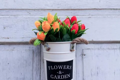 Beautiful spring flower composition.  Stock Photos