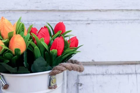 Beautiful spring flower composition.  Stock Photos