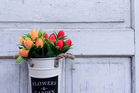 Beautiful spring flower composition.  Stock Photos