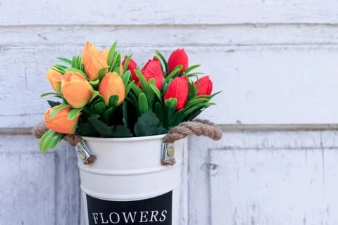 Beautiful spring flower composition.  Stock Photos