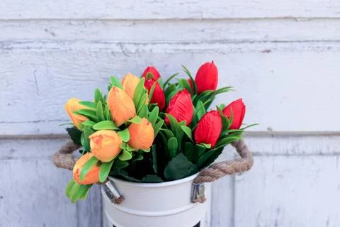 Beautiful spring flower composition.  Stock Photos