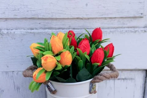 Beautiful spring flower composition.  Stock Photos