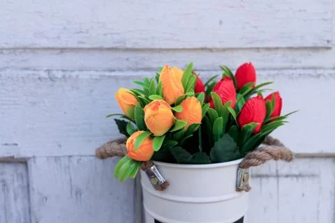 Beautiful spring flower composition.  Stock Photos