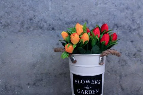 Beautiful spring flower composition.  Stock Photos