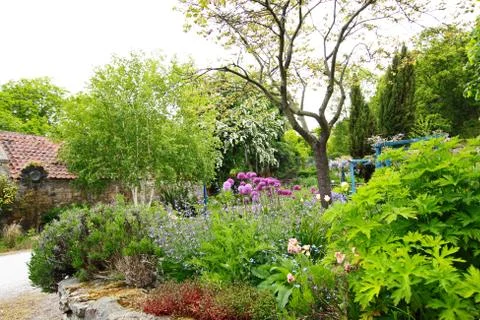 Beautiful spring garden Stock Photos