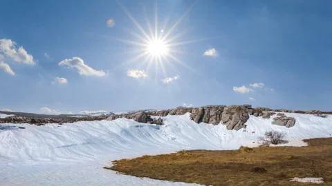 Beautiful spring mountain landscape 動画素材 333671176