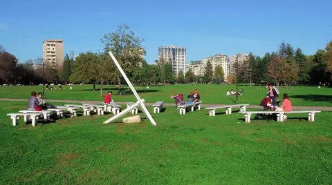 Beautiful Spring Park Timelapse Stock Footage 43170351