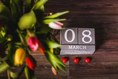 Beautiful spring tulips  Foto stock