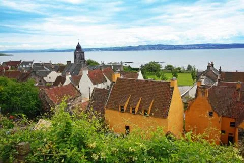 Beautiful springtime view on culross Stock Photos
