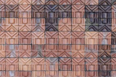 Beautiful square brick texture for background. Foto stock
