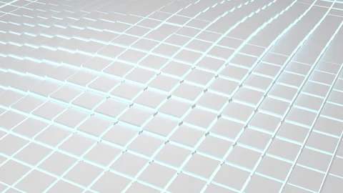 Beautiful square tiles wave pattern animated digital background Stock Footage 247335161