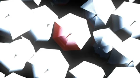Beautiful Standing Out from the Crowd Concept Video stock 112068038