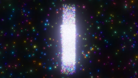 Beautiful Star Sparkle 3D Space Hologram Twinkling Lights Rotating Видео 331281726