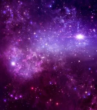 Beautiful starry sky Stock Illustration