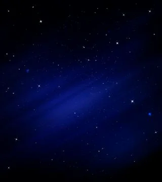 Beautiful starry sky Stock Illustration