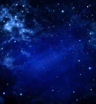 Beautiful starry sky Stock Illustration