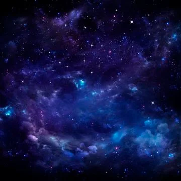 Beautiful starry sky Stock Illustration