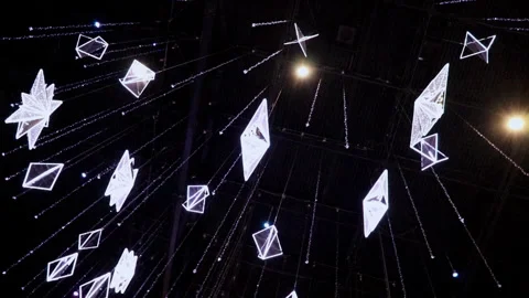 Beautiful starry sky interior Stock Footage 267001761