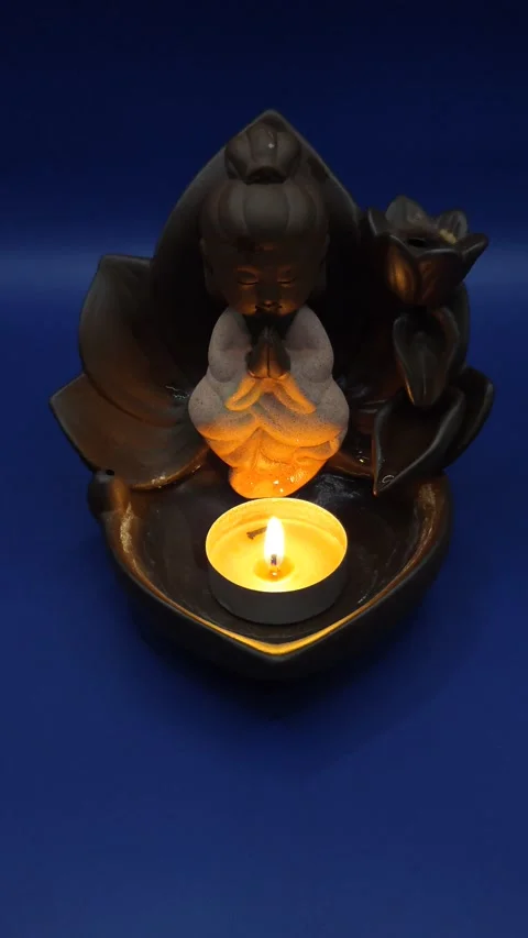 Beautiful statue of a deity Stock Footage 312279299