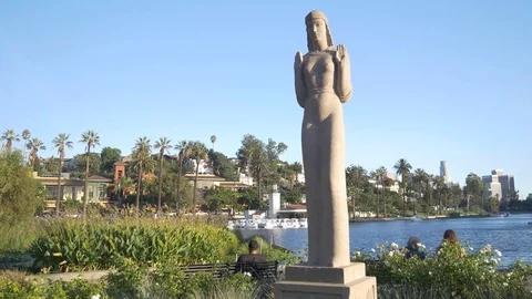 Beautiful Statue Stock Footage 123947440