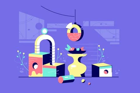 Beautiful still life Stock Illustration