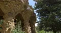 The beautiful stone columns of Park Guell, Barcelona 4k or 4k+ Resolution