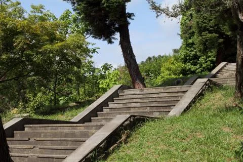 Beautiful stone staircase. Stock Photos