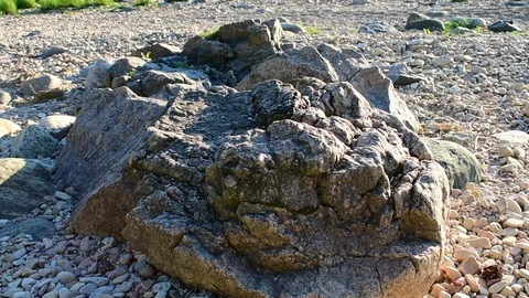 Beautiful stone in the sunlight Stock Footage 110836267