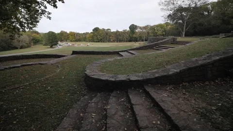 Beautiful Stone Work at Percy Warner Park in Nashville Video stock 82170142