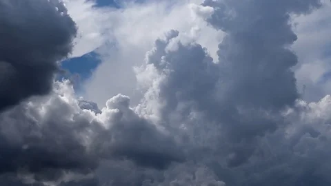 Beautiful storm clouds forming timelapse Stock Footage 82438847