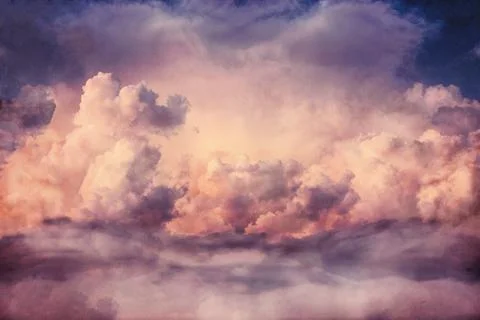 Beautiful storm clouds, sky cloud background. Foto stock