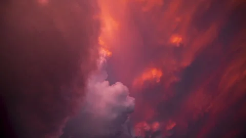 Beautiful stormy sunset Stock Footage 272697106