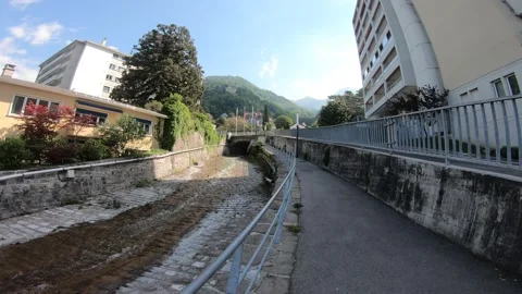Beautiful stream coming down from the mountain 動画素材 130592916