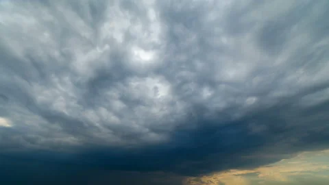The beautiful stream of rainy clouds. time lapse Video stock 110427065